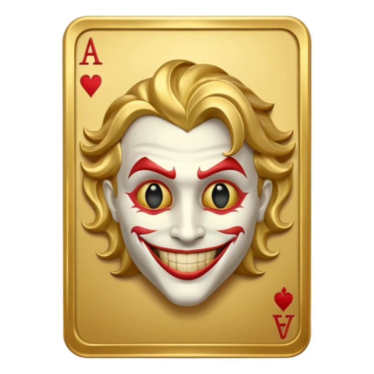 golden joker card emojis sticker
