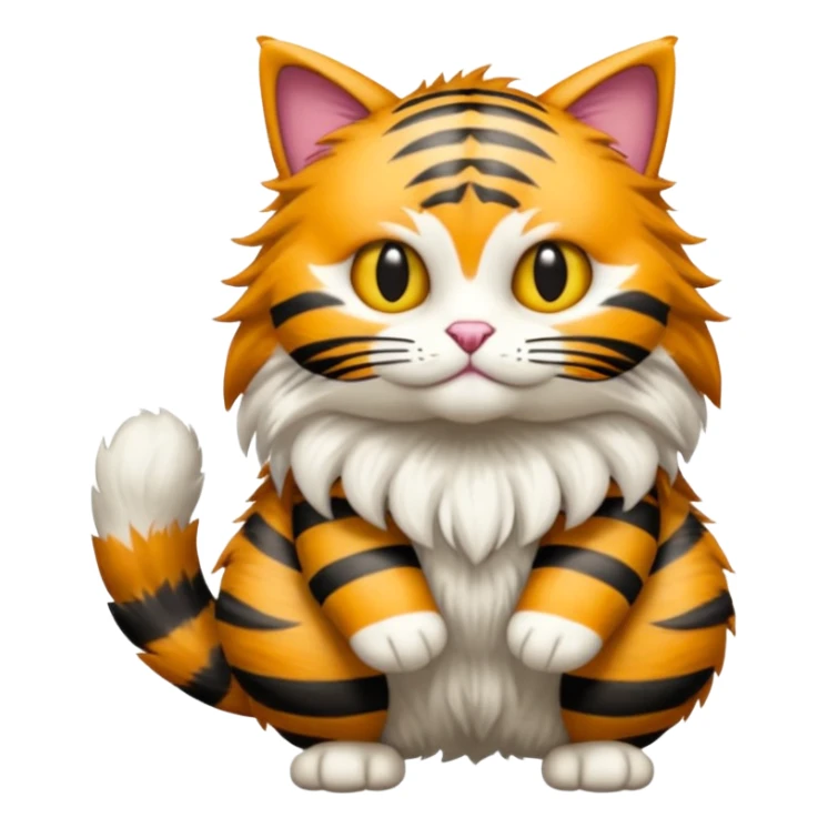 Purugly-Fakémon-hybrid-creature (full body)  sticker