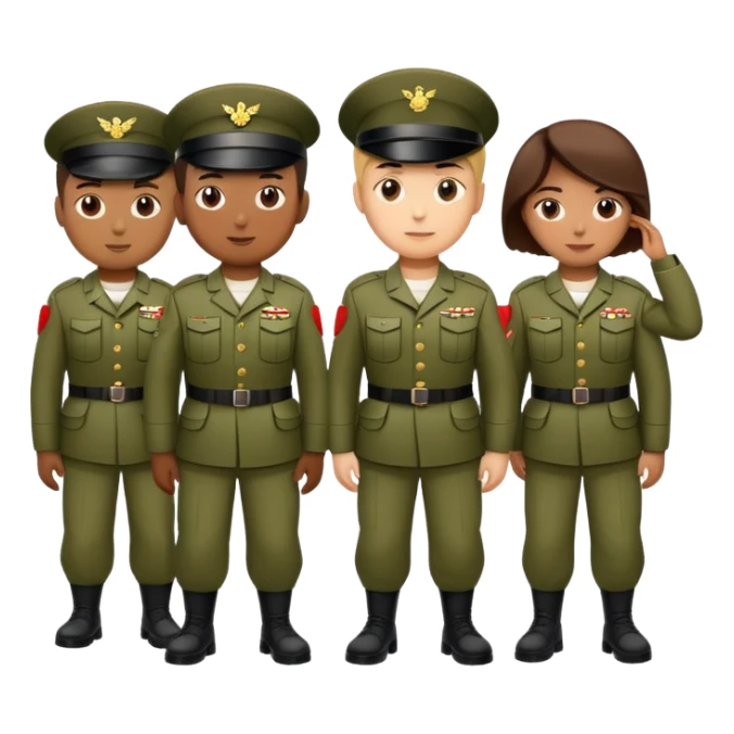 Army of soldiers sticker