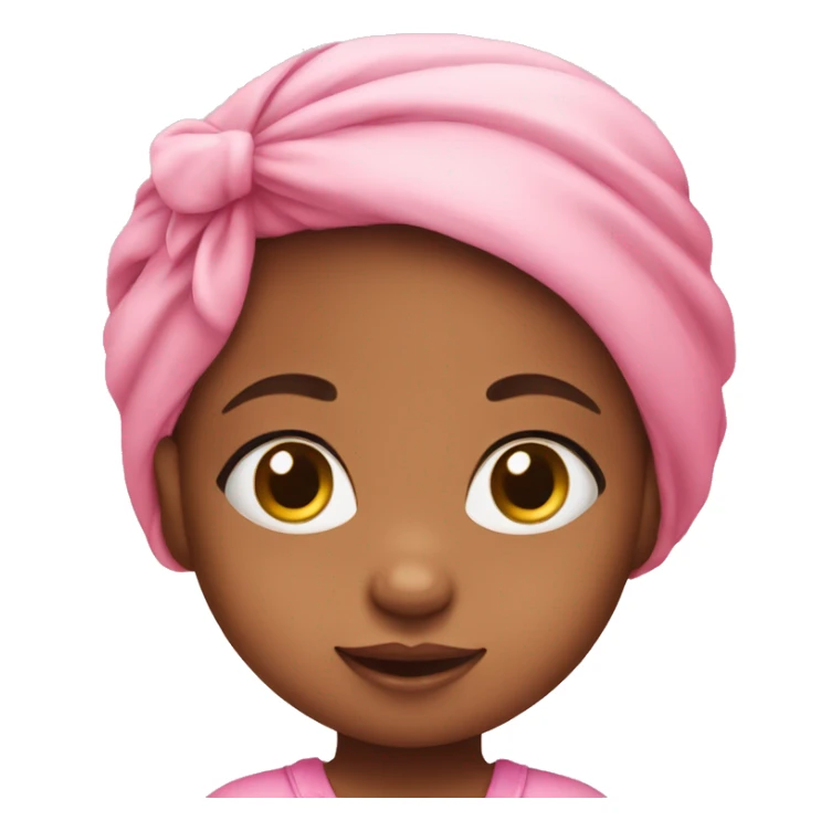 Baby girl in pink clothes  sticker