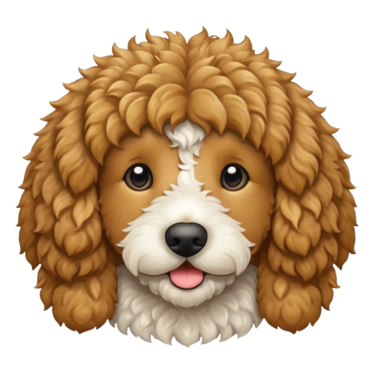 Medium sized golden doodle sticker
