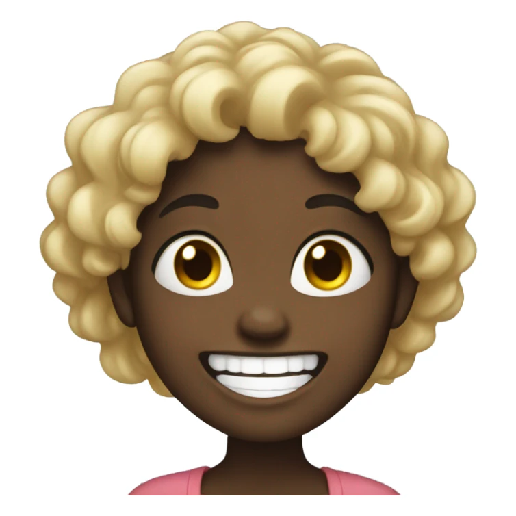 black girl laughing hard sticker
