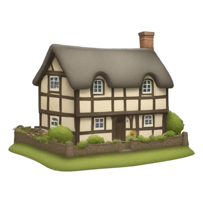 cottage english sticker