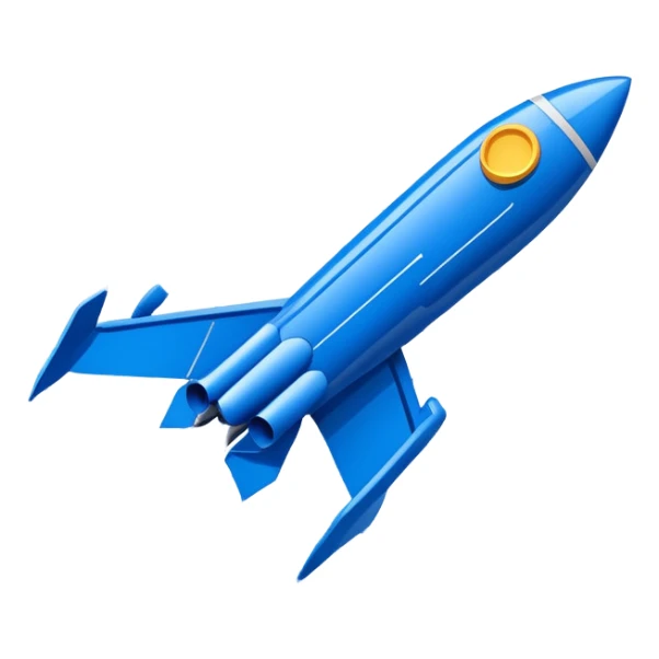 blue blueprint with a dashed line connecting a start point and a destination point sticker