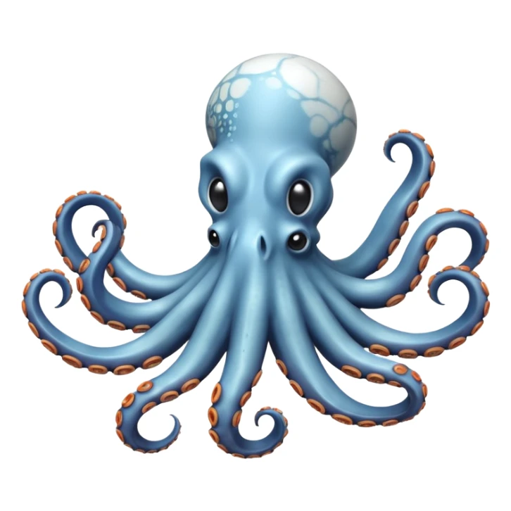 octopus scupted of white greek marble sticker