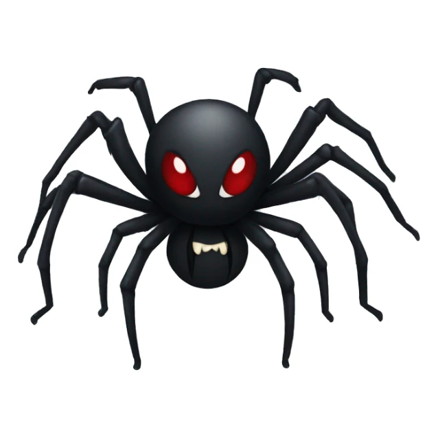 Evil spider black sticker