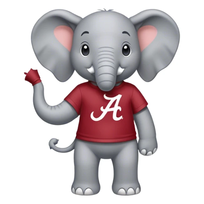 University of Alabama Roll tide elephant  sticker