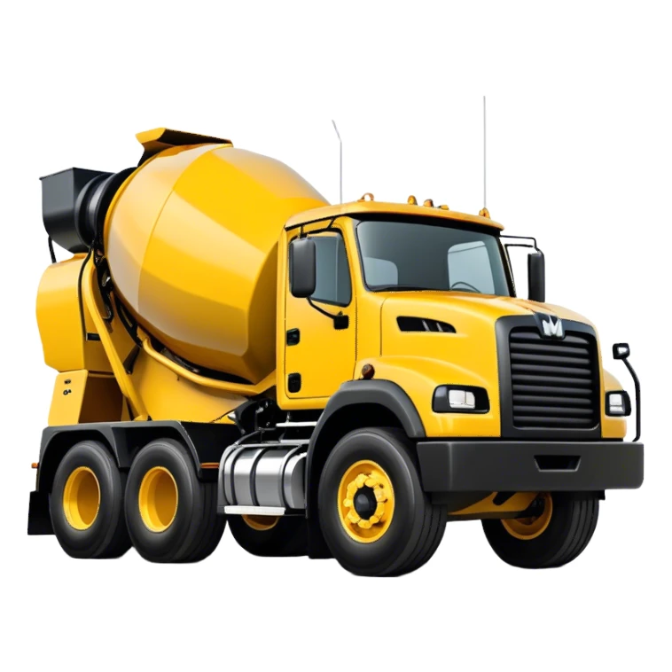 Cement Mixer - Mack Granite (Model Year: 2022) (Iconic colour: Yellow and black) sticker