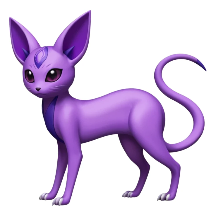 Espeon-Noibat-Fakémon-hybrid-creature (full body)  sticker