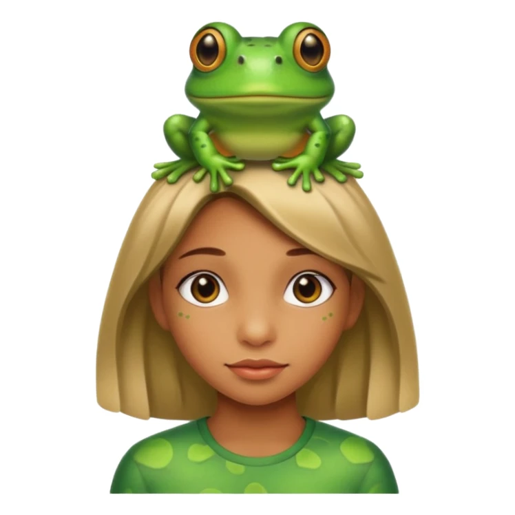 Princesita con un sapo en la cabeza  sticker