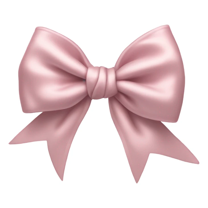 Pale Pink bow sticker
