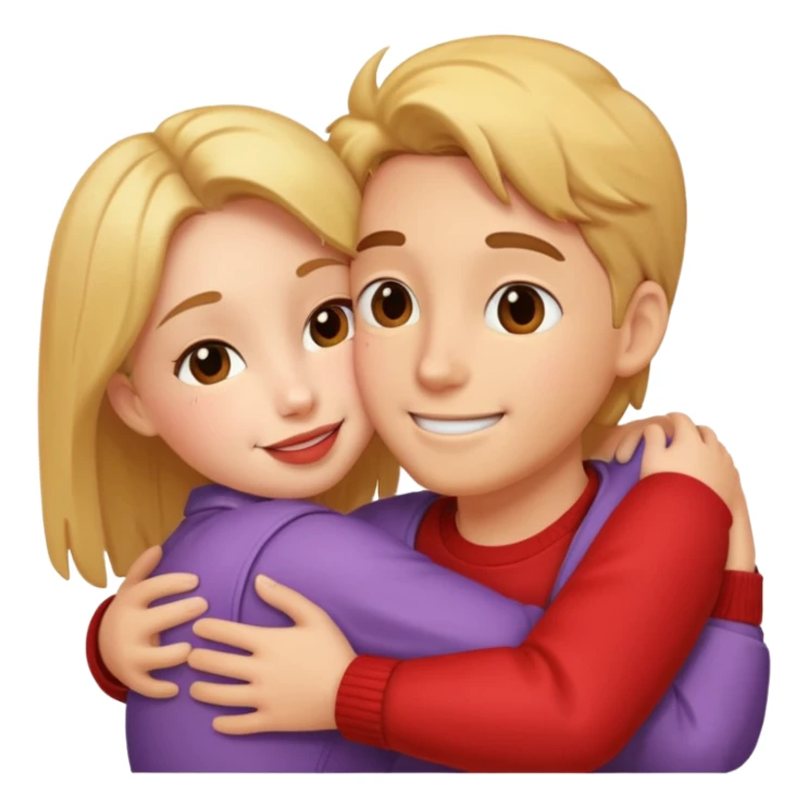 Super kissy face with lots of love and big hug sticker