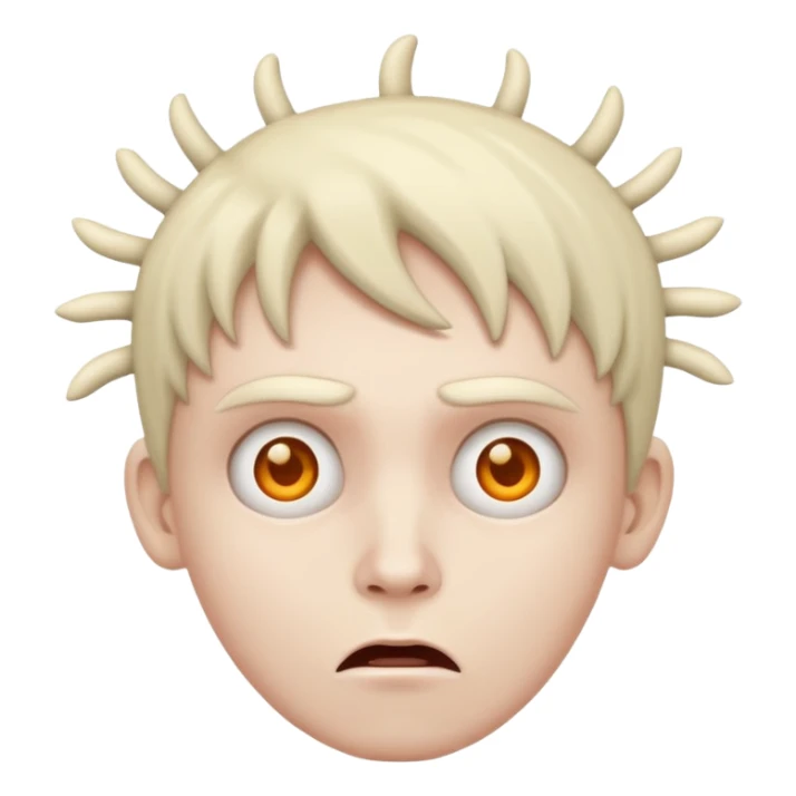 pessoa com simbolo de loucura na cabeça sticker