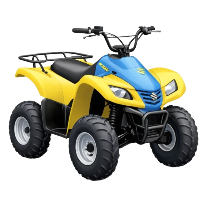 Suzuki Lt 50 Quad bike in yellow and blue sticker