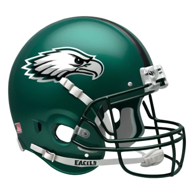 Philadelphia Eagles football helmet sticker