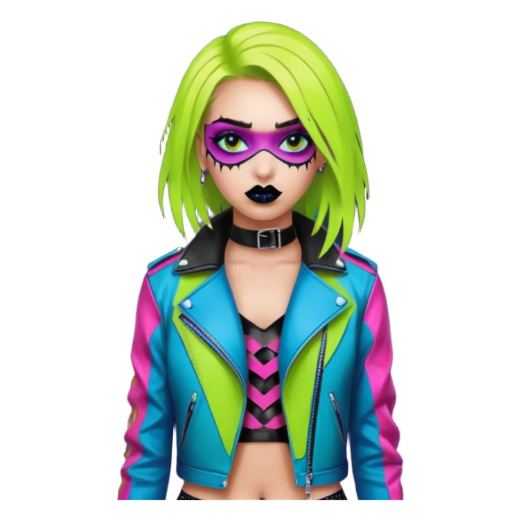 neon color Russian underground fashion  sticker