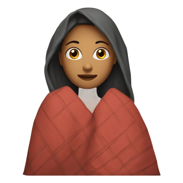 women with a blanket  sticker