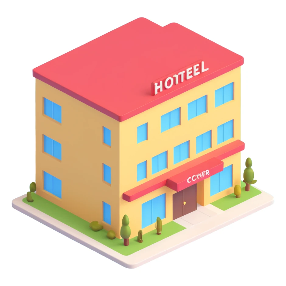 The little ghosts
of the hotel sticker