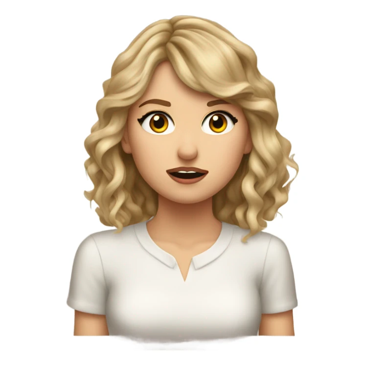 Taylor Swift with tears in her eyes sticker