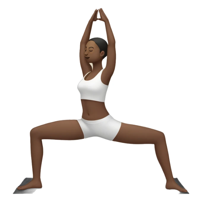 yoga pose sticker