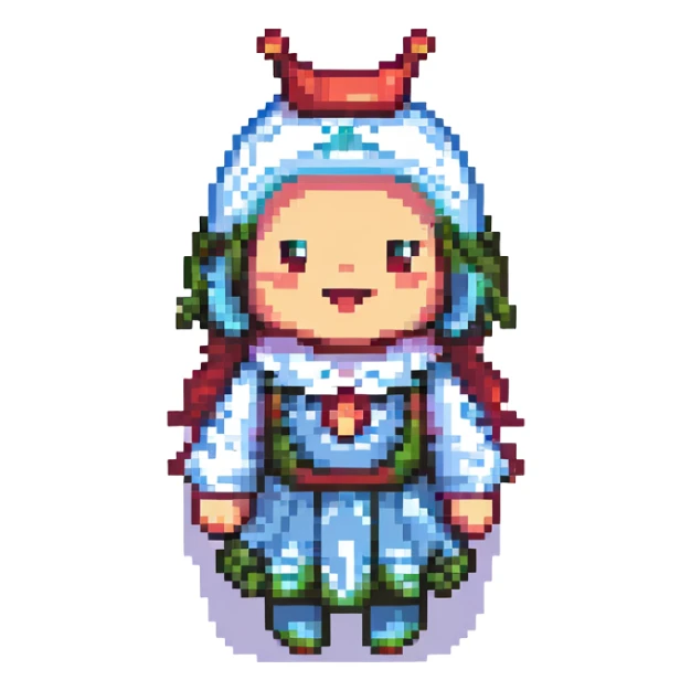 labobo character, joyful and whimsical sticker