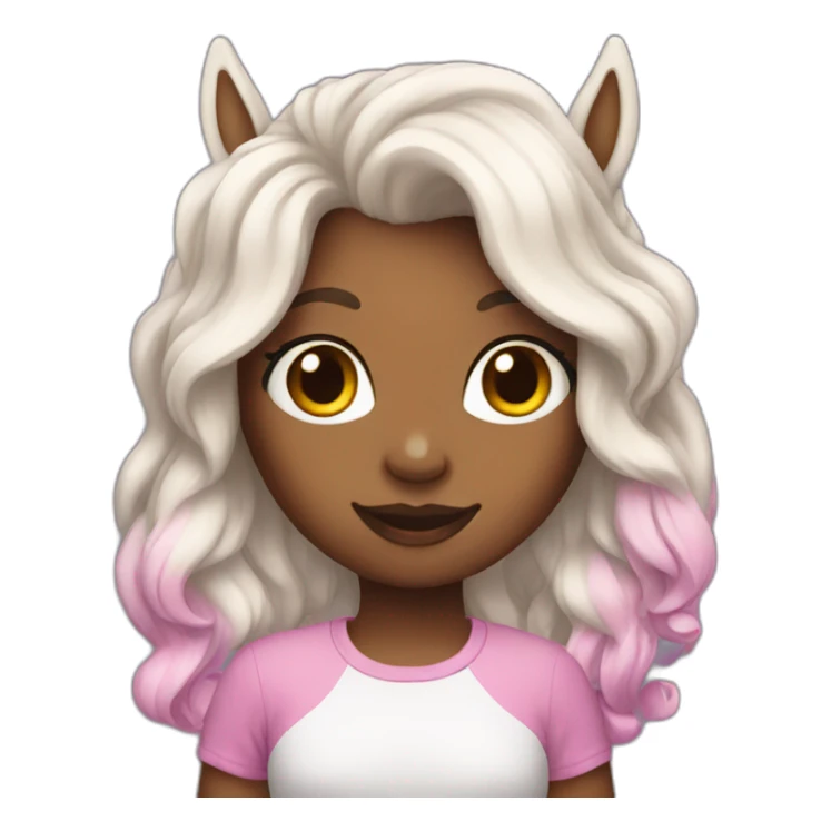 unicorn girl sticker