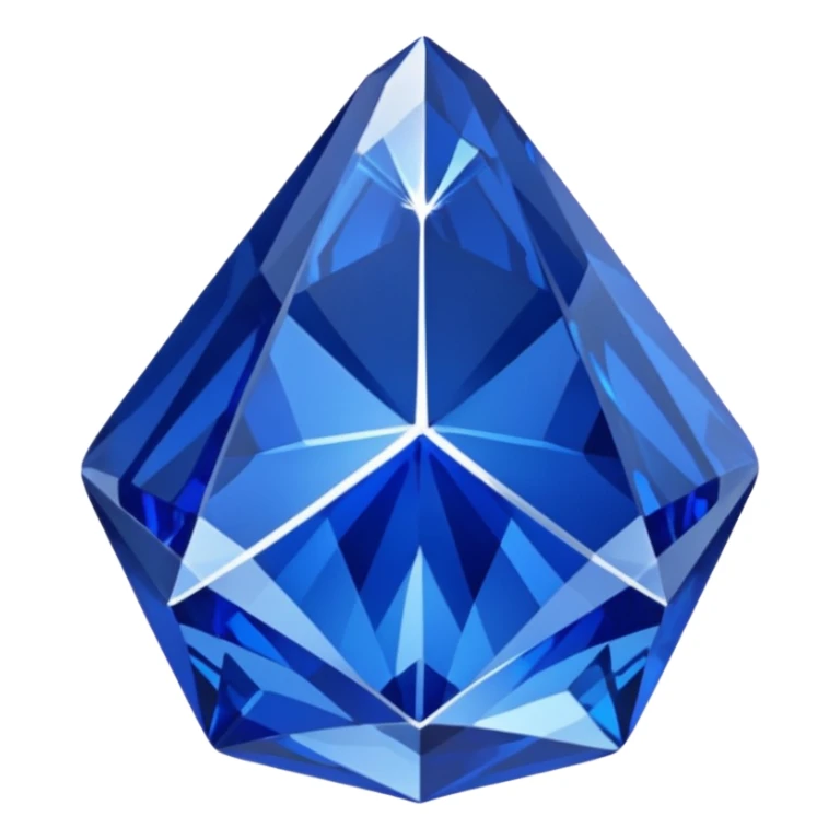 A royal blue crystal with white veins. sticker