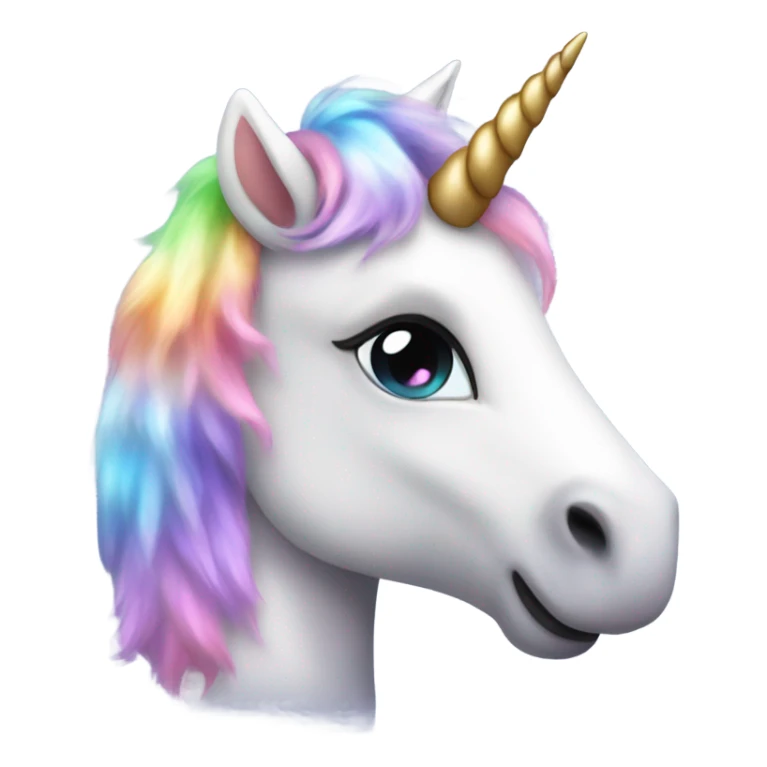 Super cute realistic baby unicorn  sticker