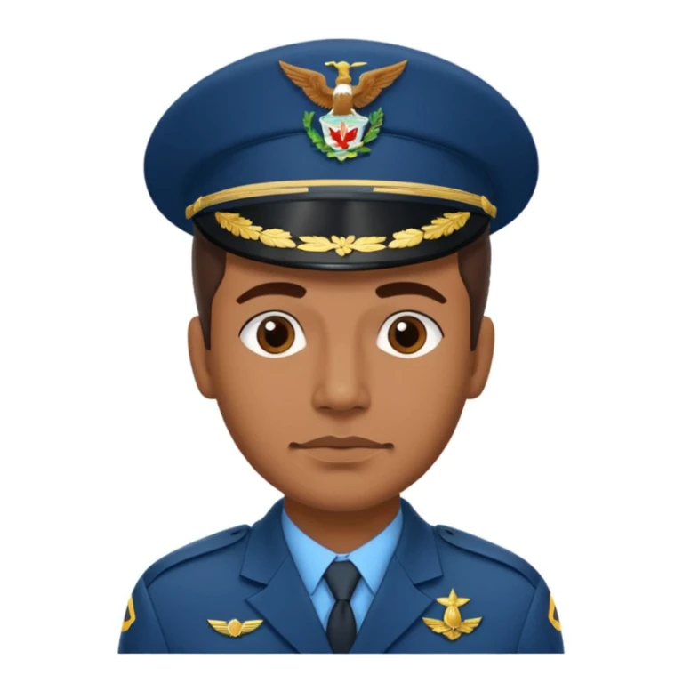 Military Air Force Mexican man  sticker