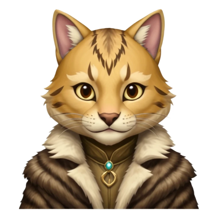 ESO white male Khajiit sticker