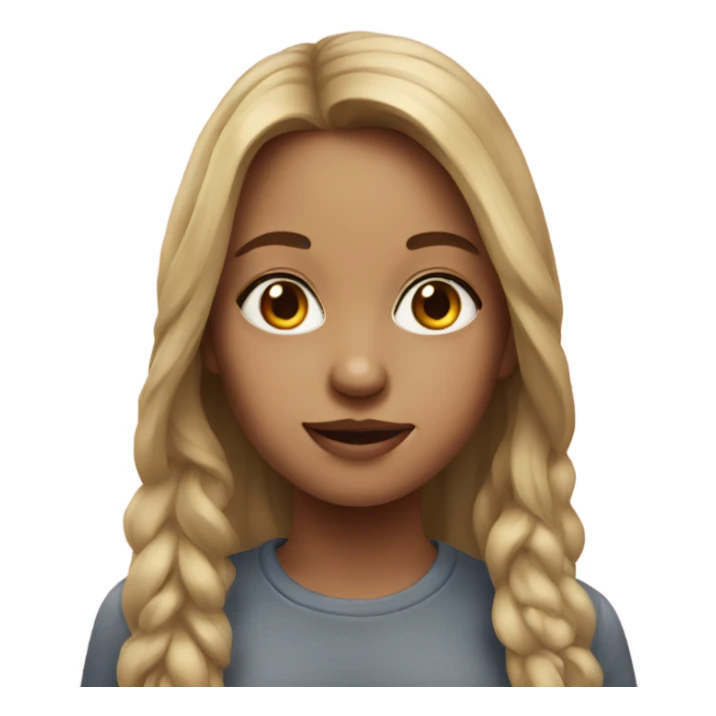 realistic portrait of a girl sticker