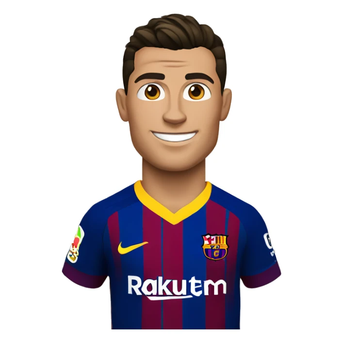 Cristiano Ronaldo in barcelona fc sticker