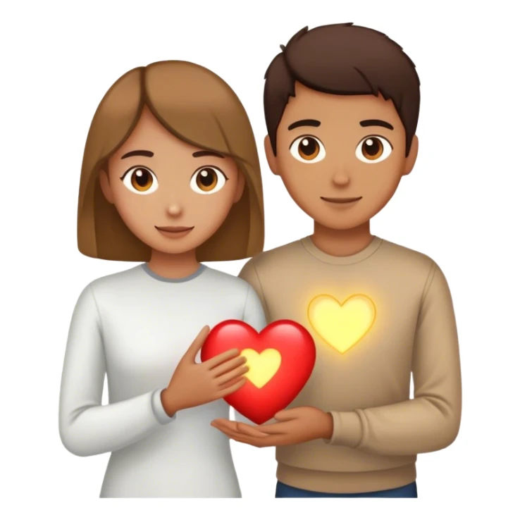 **A glowing heart inside a person’s chest, radiating outward.** Someone else stands in front of them, their own heart beginning to glow as well.

This represents the idea that **true love isn’t about giving someone your love to keep—it’s about lighting up the love they already have inside them.** ✨ sticker