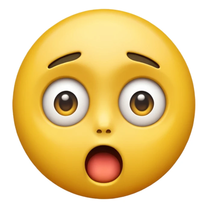 Create a Shock reaction emoji for a new social media app sticker