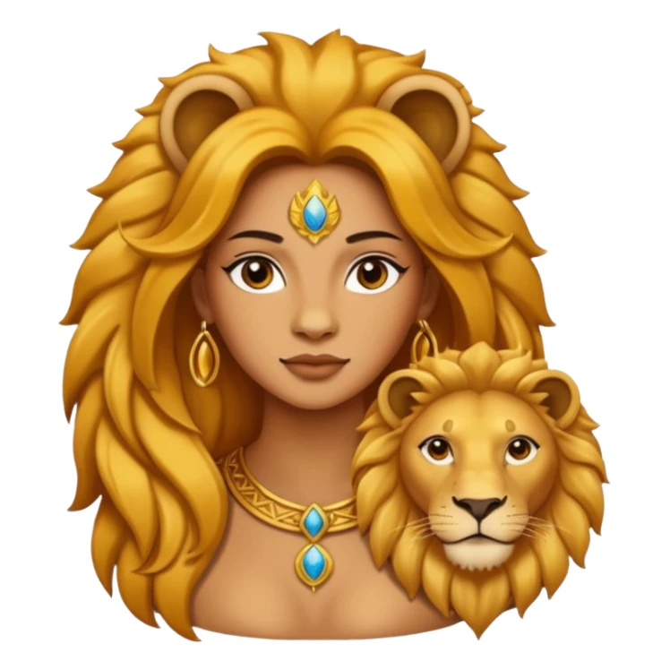 Leo woman zodiac sticker