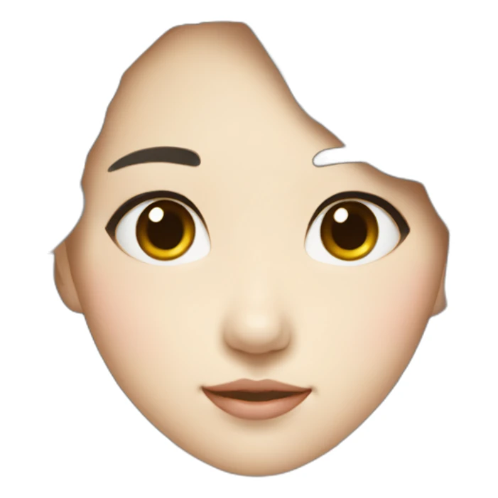 pretty korean girl sticker