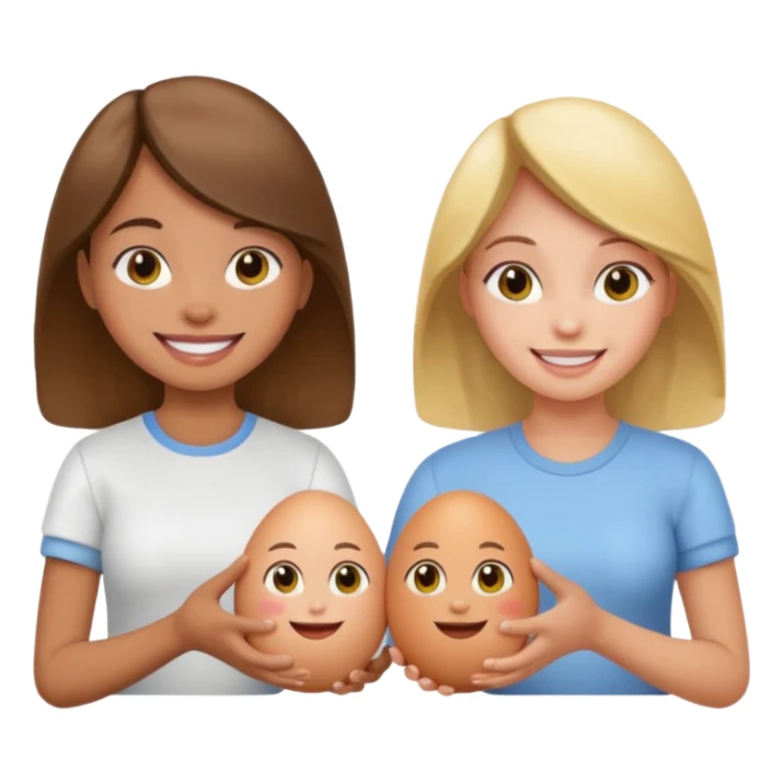 Girls with egess sticker