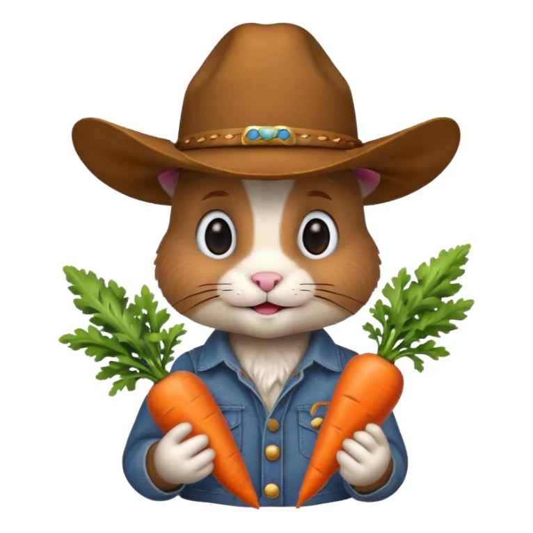 Cowboy bunny sticker