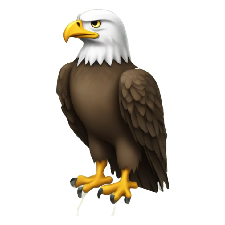 Eagle with lots of cash sticker