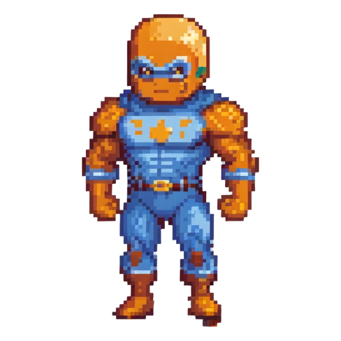 The Thing Marvel character orange rocky superhero sticker