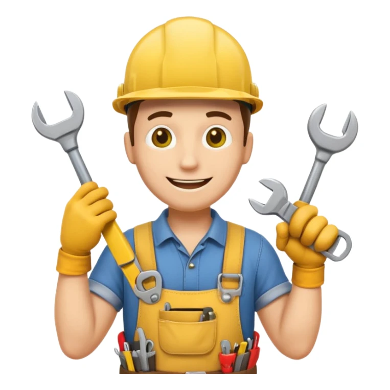 this emoji as a handyman sticker
