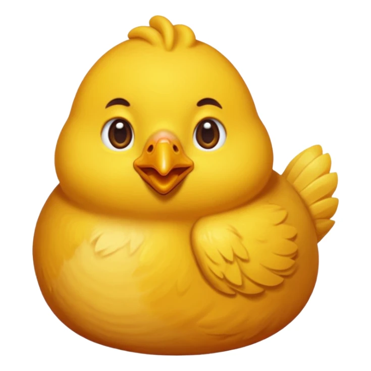 Cree moi un emoji poulet qui mange du poulet  sticker