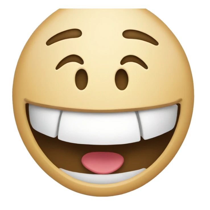 smile placed in profile with open mouth sticker