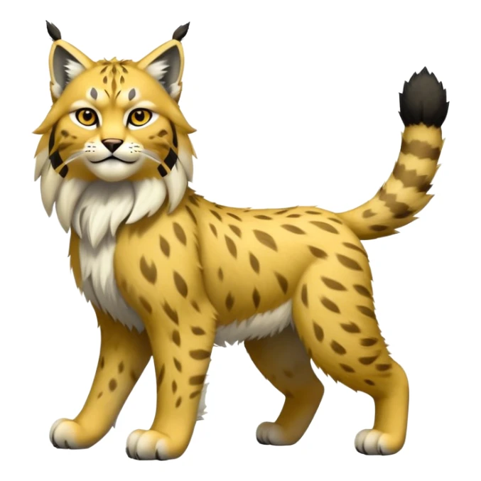 Electric-type Fakémon-Lynx full body sticker