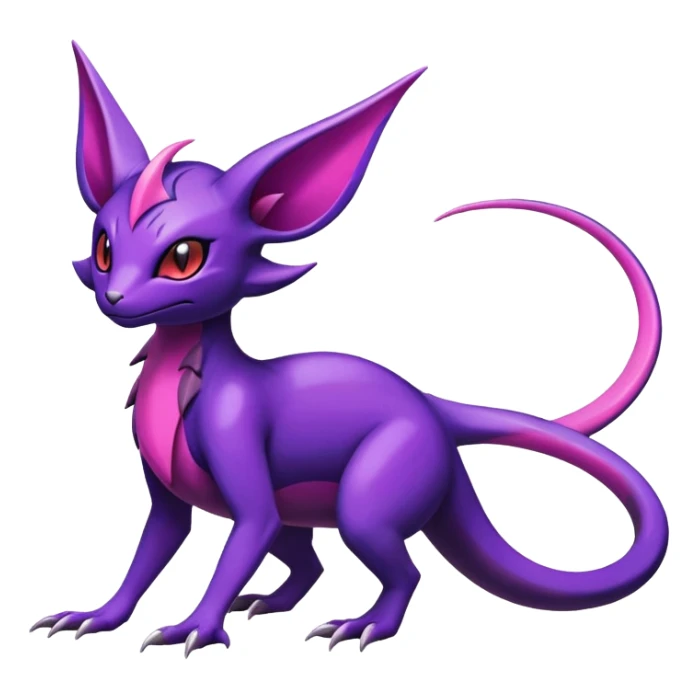 Shiny Salandit-Noivern-Espeon-Hybrid (Full body) sticker