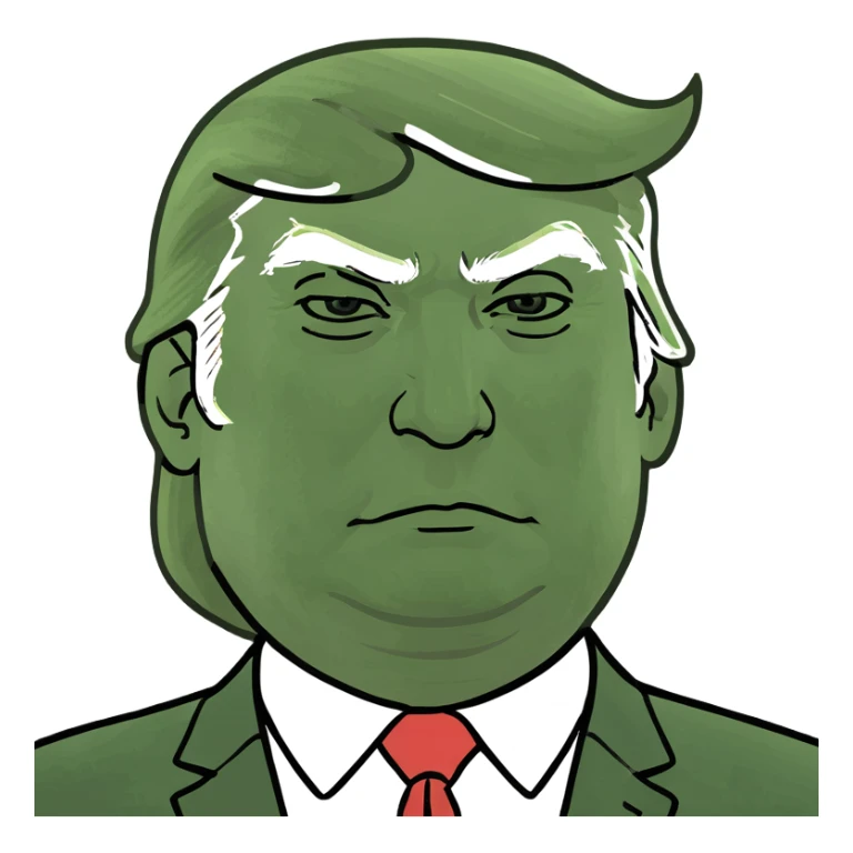 happy president trump sticker