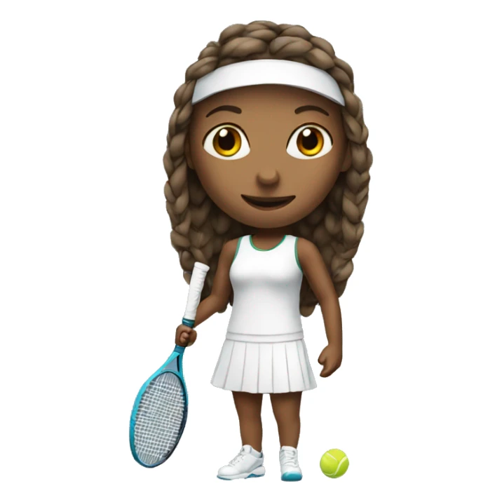 Tennis girl sticker
