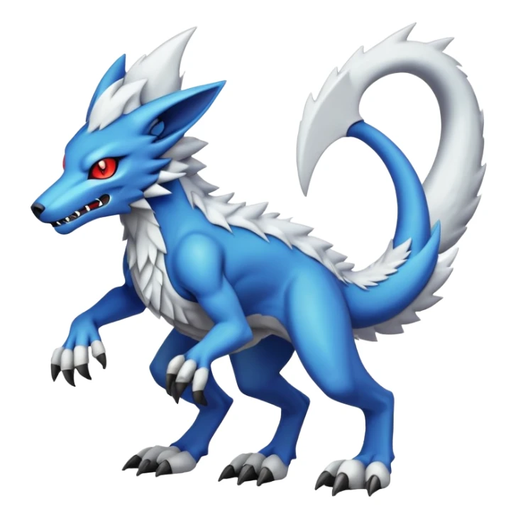  Fakémon-Digimon-Protogen-Fionbri-Trico-Vernid-Sergal-creature (full body) sticker
