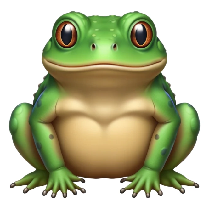 minimalist line drawing of bufo sticker