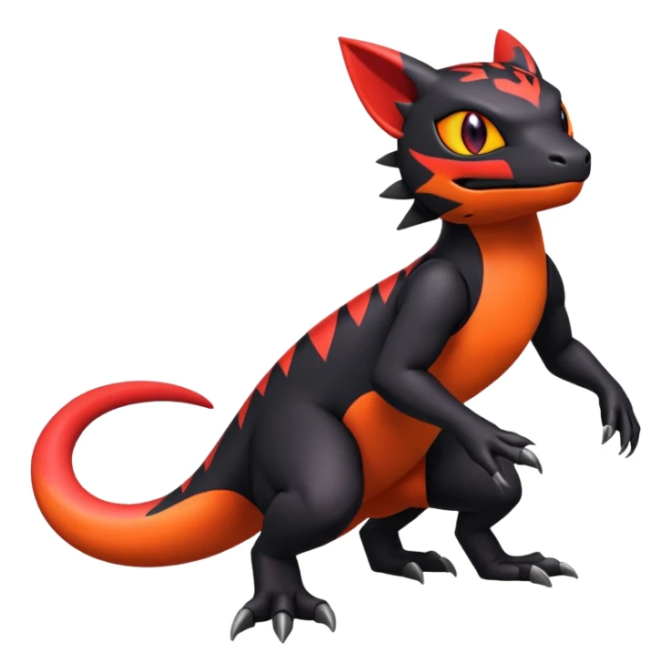 Salandit-Noibat-Litten-Hybrid (Full body) sticker